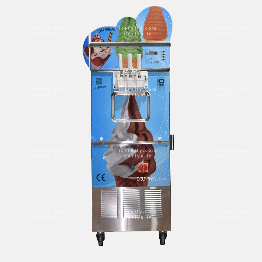 دستگاه بستنی ساز قیفی نیکنام مدل دلارام تک فاز