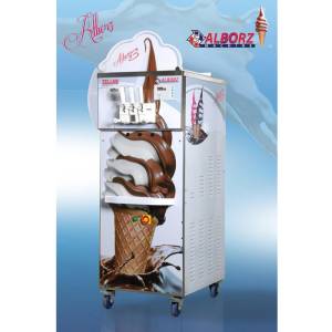 دستگاه بستنی ساز قیفی لبه رنگی البرز ماشین